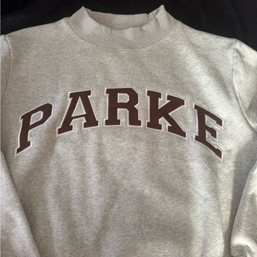PARKE Women's Gray Crewneck Sweater